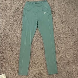 Gymshark Teal High-Waisted Athletic Leggings